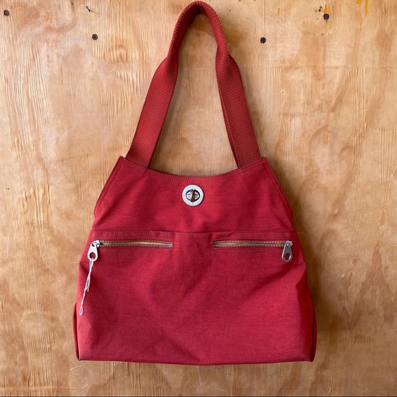 Baggallini Bags Baggallini Red Nylon Shoulder Bag Poshmark